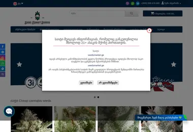 Screenshot of seedsmarket.ge