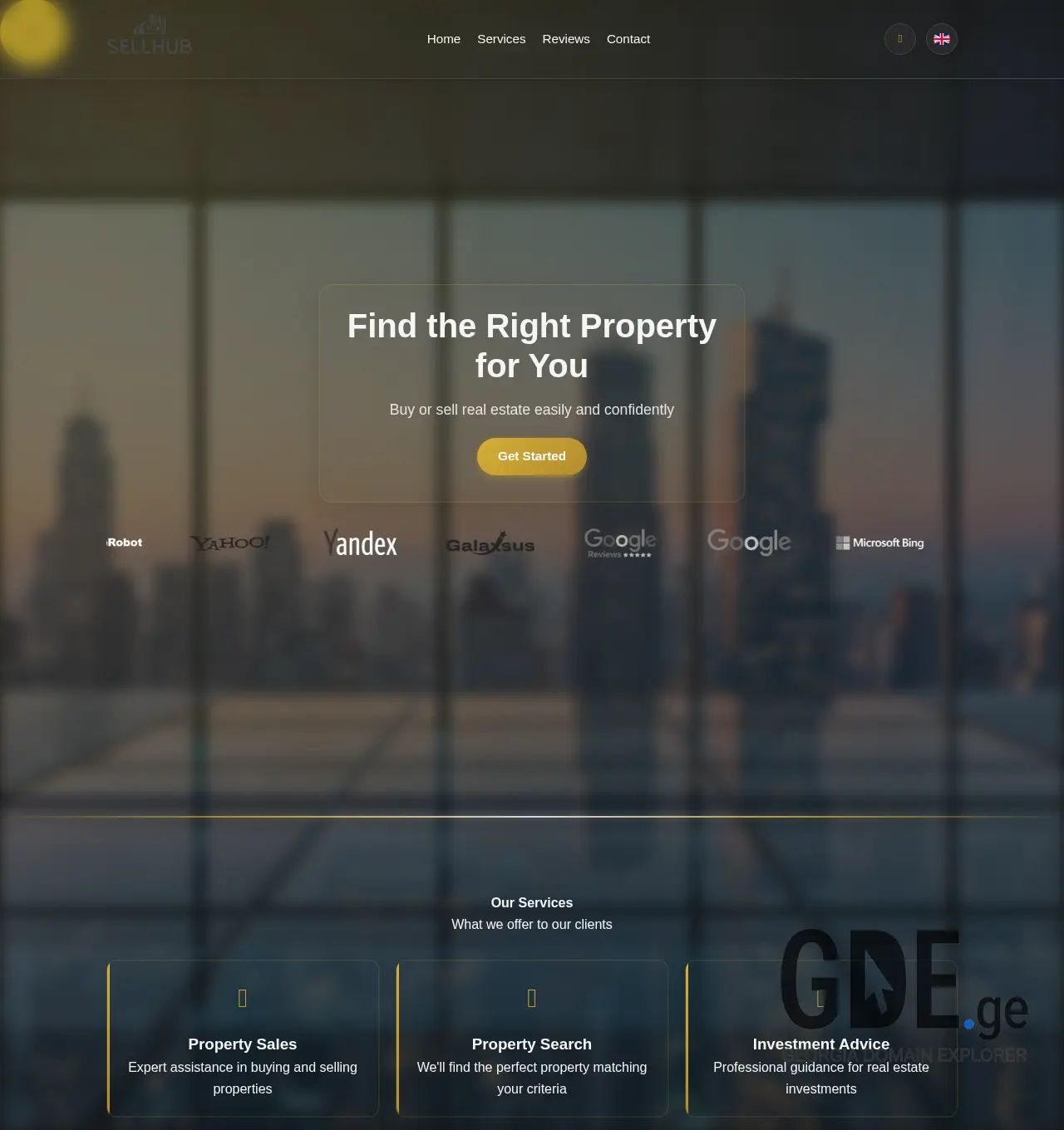Screenshot of the site sellhub.ge at 2025-12-03