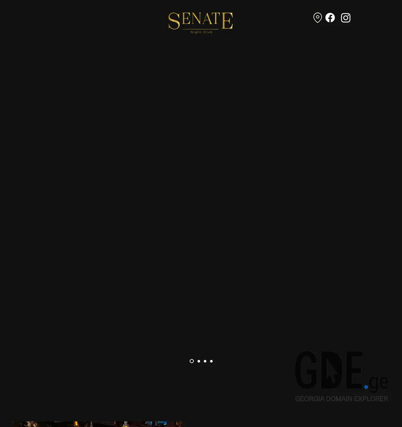 Screenshot of the site senateclub.ge at 2025-12-03