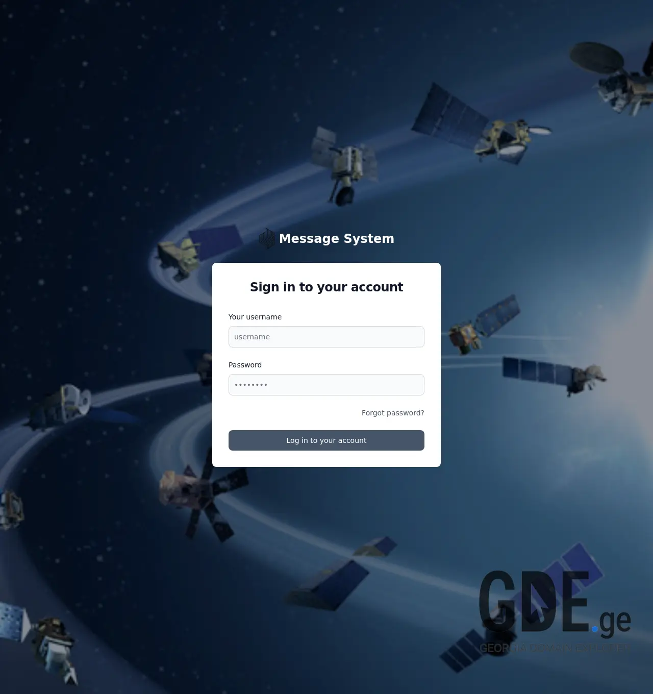 Screenshot of the site sendmessa.ge at 2025-12-03