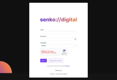 Screenshot of senko.ge