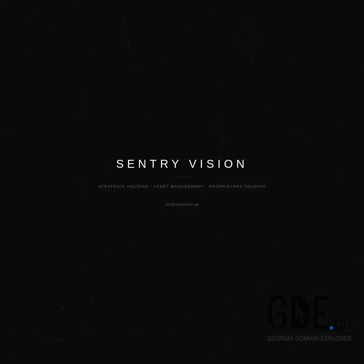 Screenshot of the site sentryvision.ge at 2026-02-06