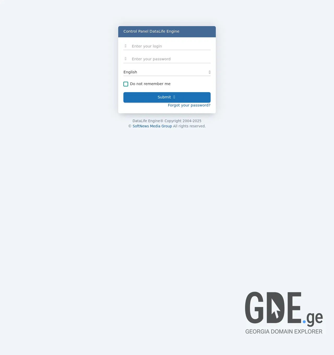 Screenshot of the site server.com.ge at 2025-11-29