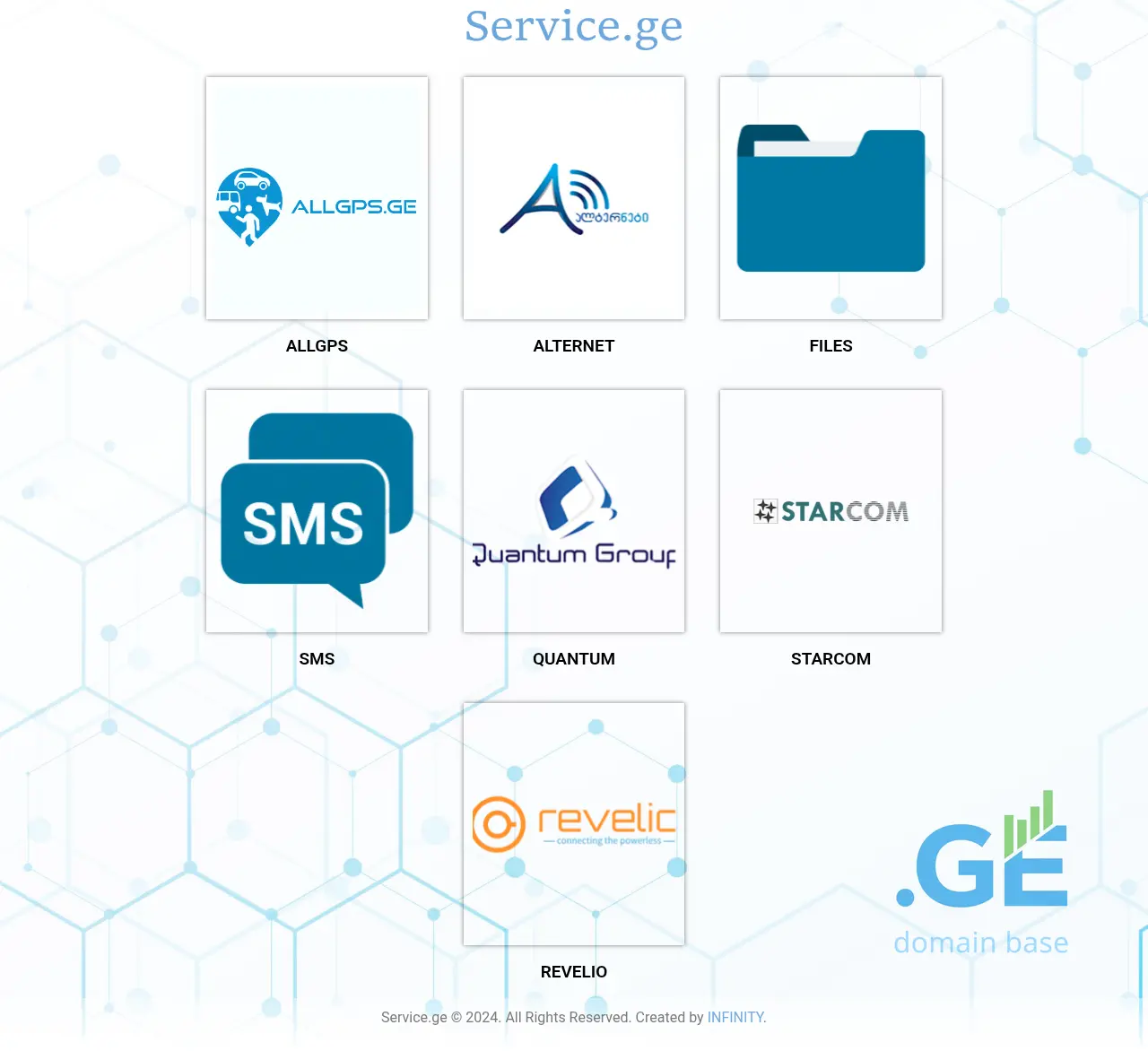 Screenshot of the site service.ge