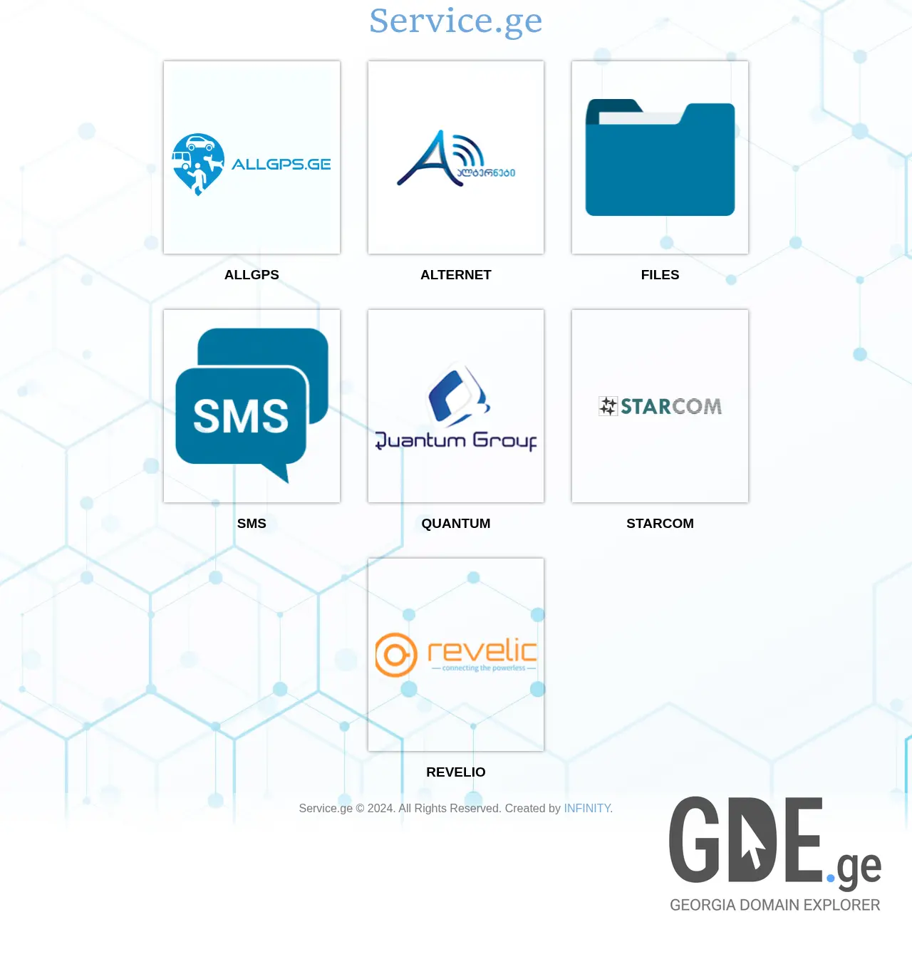 Screenshot of the site service.ge at 2025-12-01