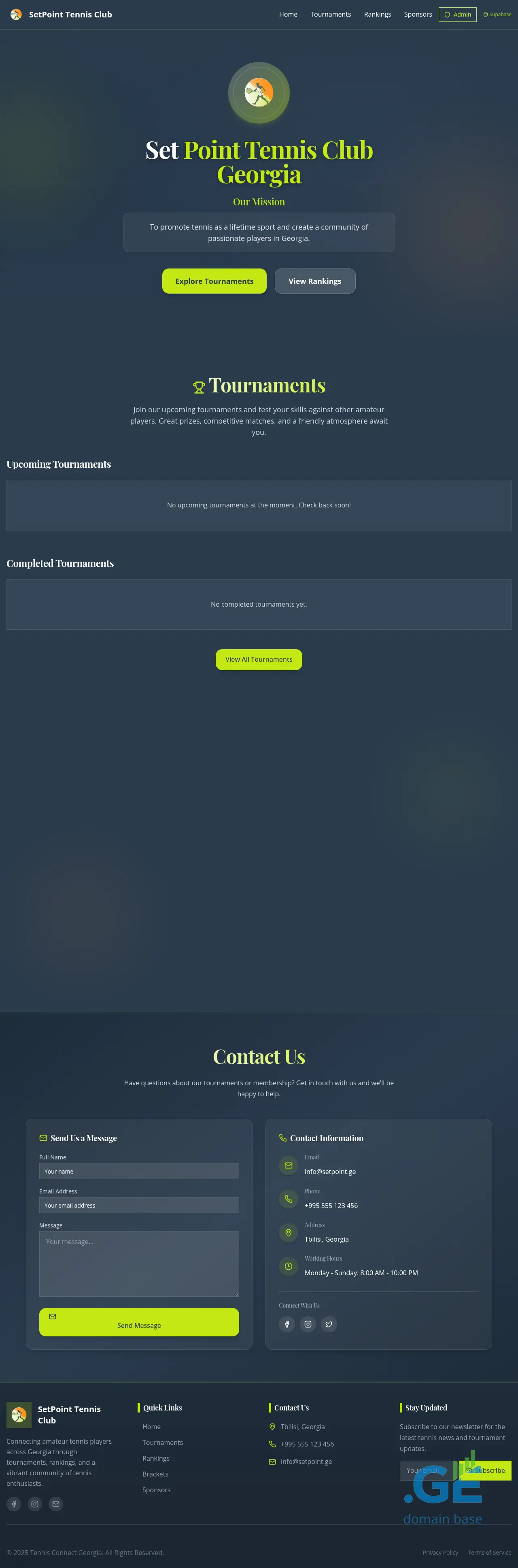 Screenshot of the site setpoint.ge
