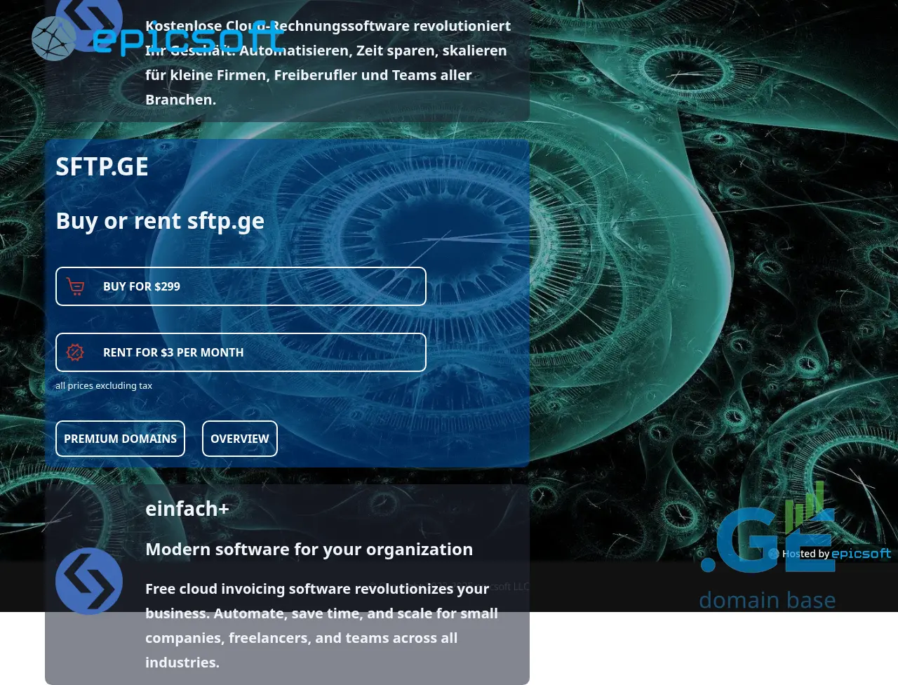 Screenshot of the site sftp.ge