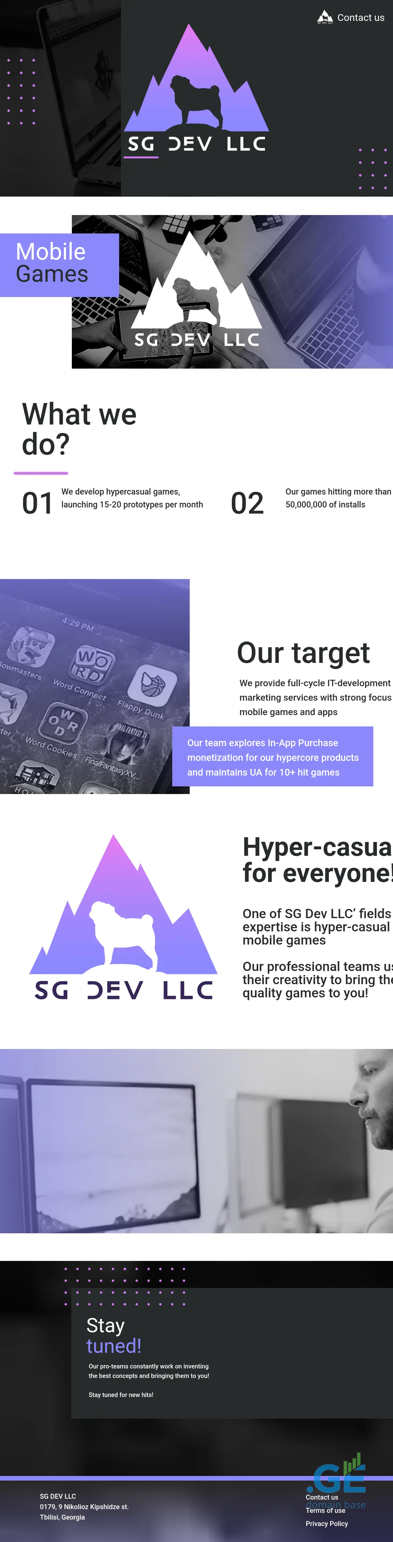 Screenshot of the site sgdev.ge at 2025-10-12