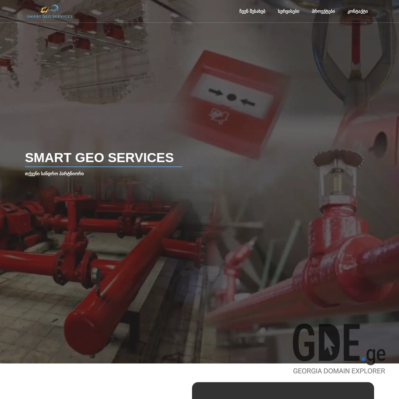 Screenshot of the site sgsgeo.ge at 2025-12-11
