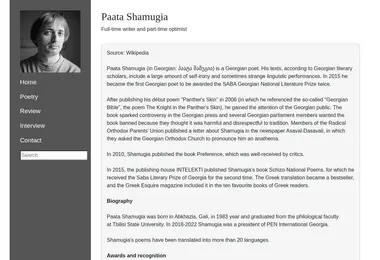 Скриншот shamugia.ge