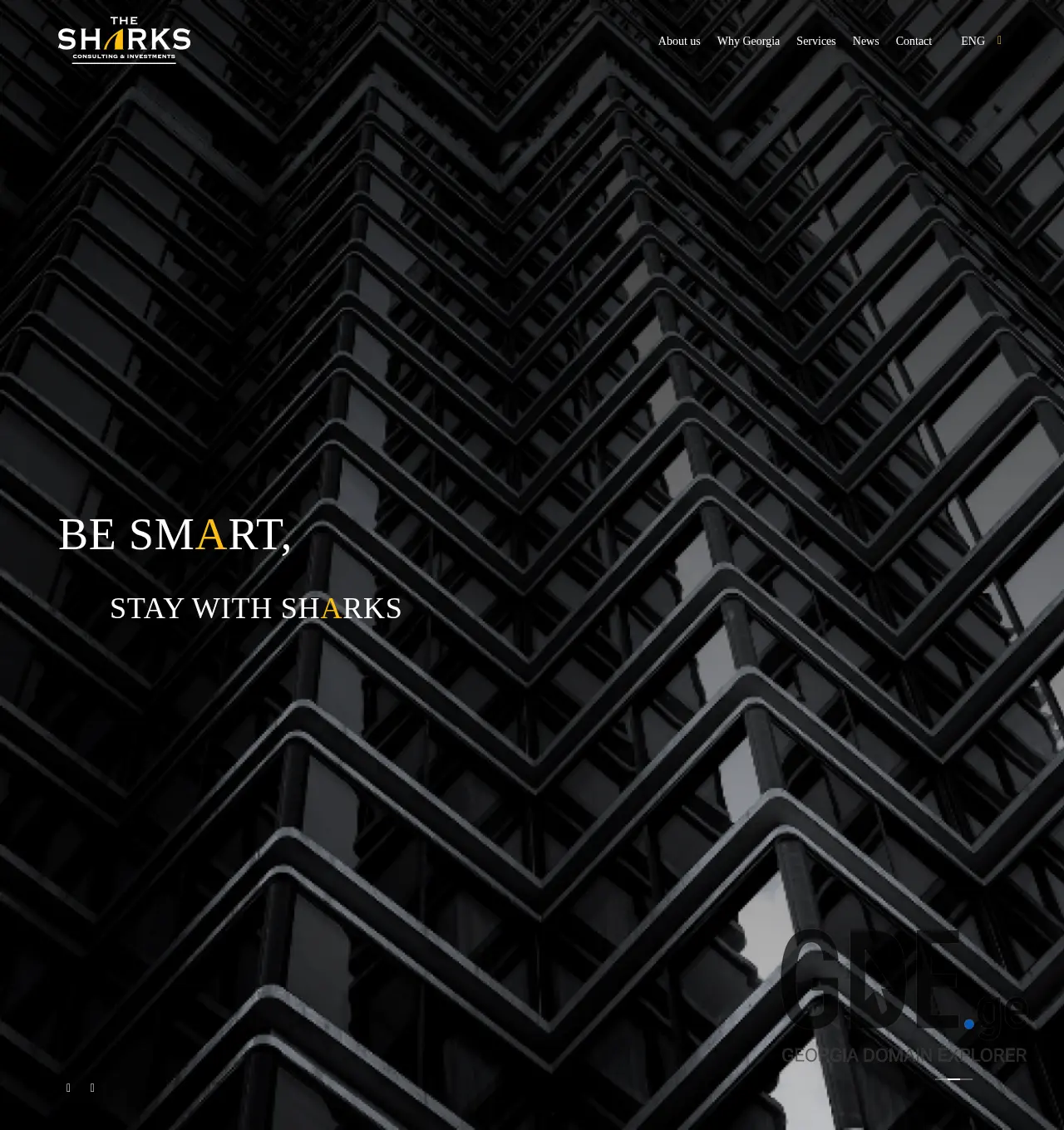 Screenshot of the site sharks.ge at 2025-12-03