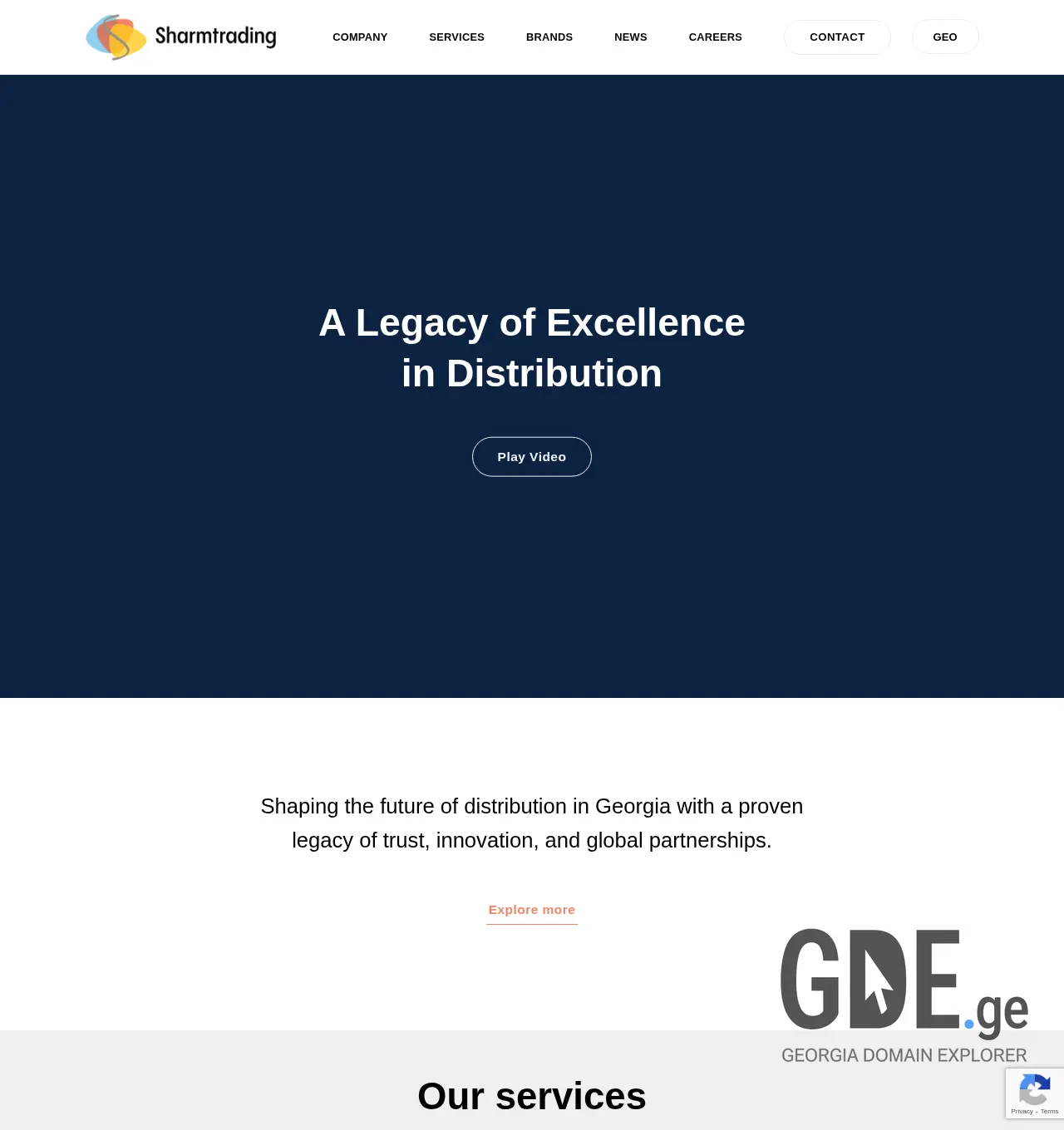 Screenshot of the site sharm.ge at 2025-12-01