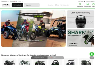 sharmaxmotors.ge-ის ეკრანის სურათი