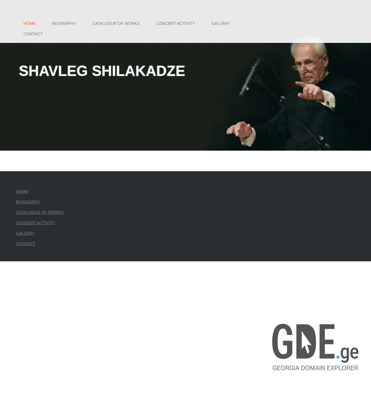 Screenshot of the site shavleg-shilakadze.ge at 2025-11-29