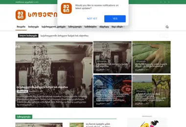 Screenshot of shenisofeli.ge