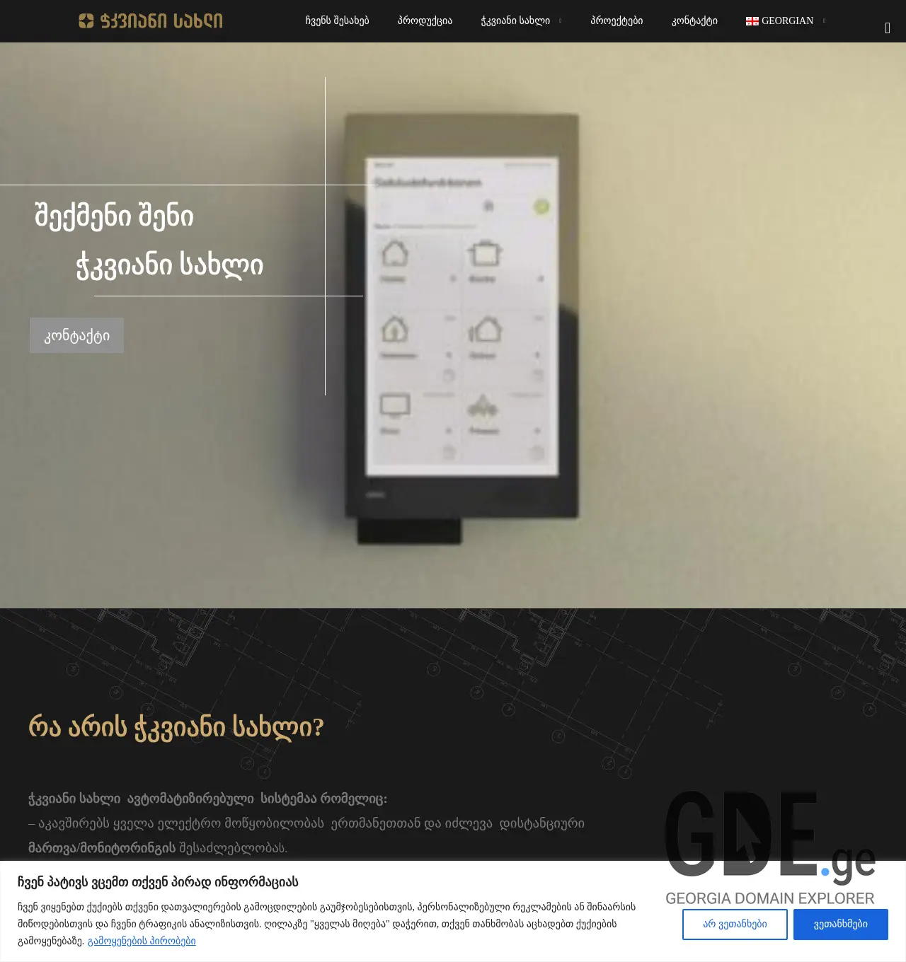 Screenshot of the site shg.ge at 2025-11-29