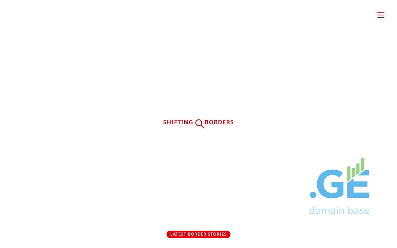 Screenshot of the site shiftingborders.ge