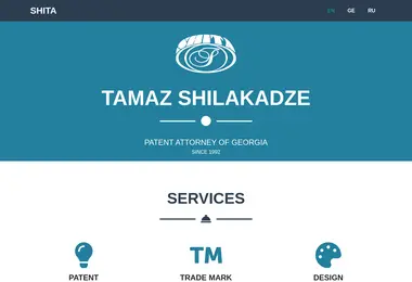 Screenshot of shilakadze.ge