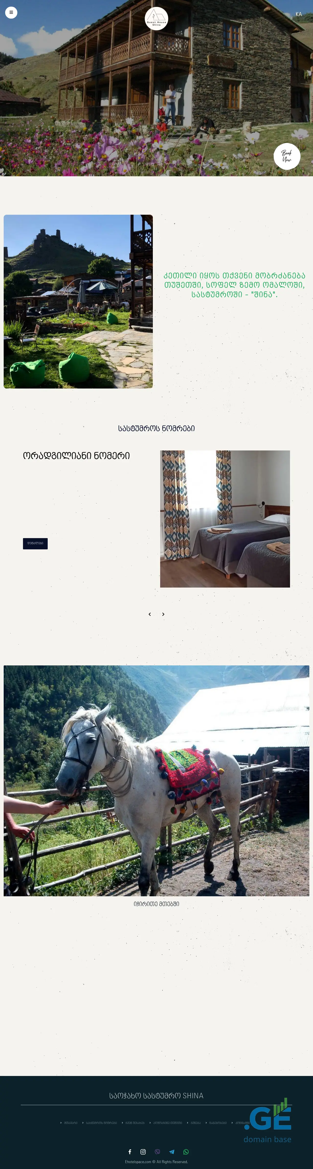 Screenshot of the site shina.ge