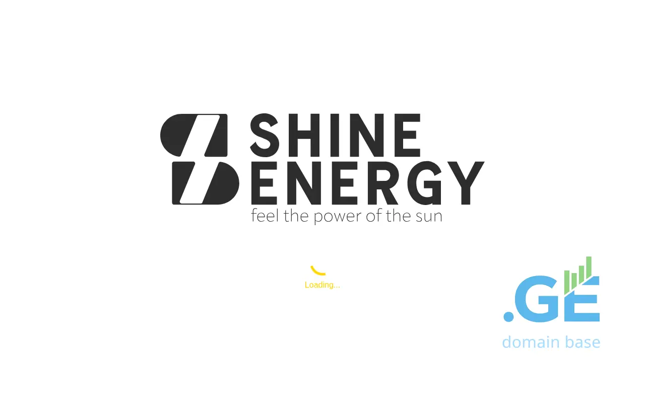 Screenshot of the site shineenergy.ge