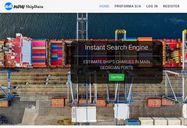 Screenshot of shipdata.ge