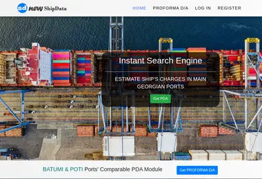 Скриншот shipdata.ge