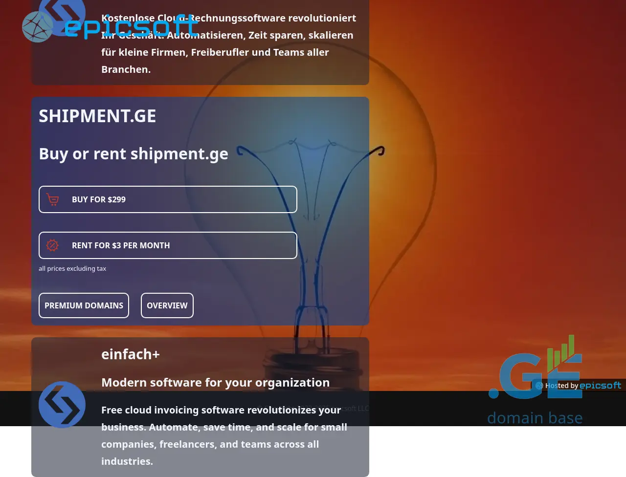 Screenshot of the site shipment.ge