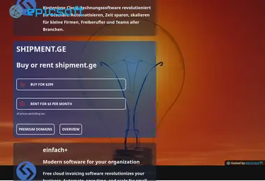 Screenshot of shipment.ge