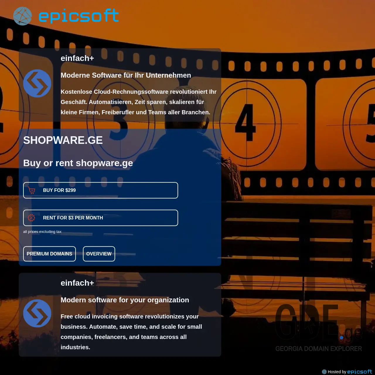 Screenshot of the site shopware.ge at 2025-12-11