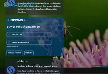 Screenshot of shopware.ge