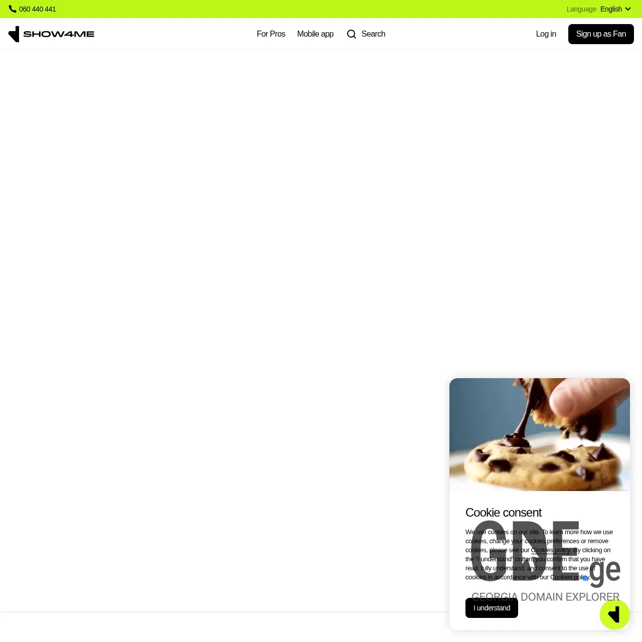 Screenshot of the site show4me.ge at 2025-12-11