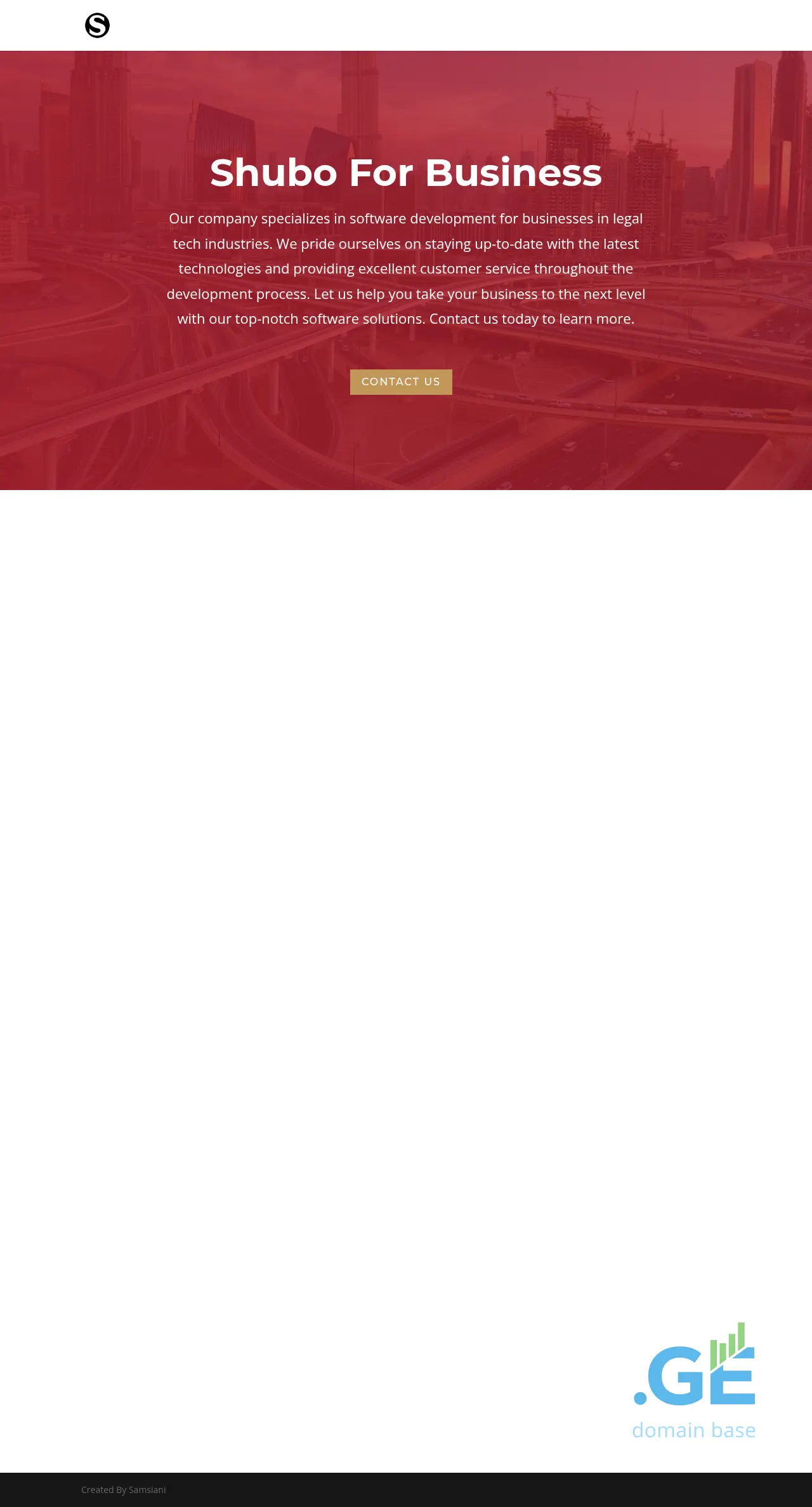 Screenshot of the site shubo.ge