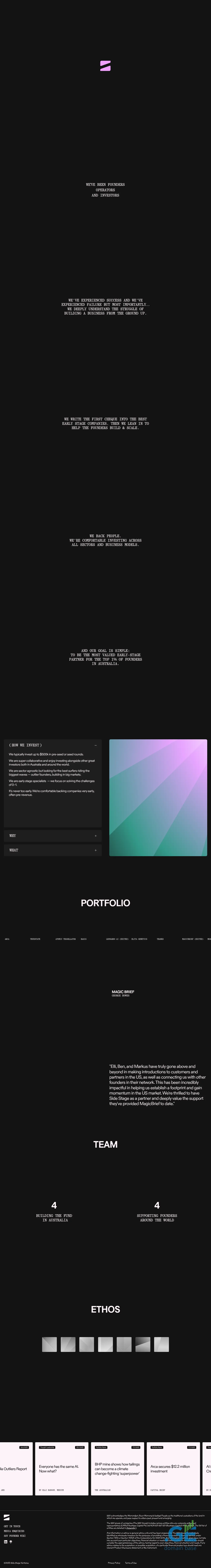 Screenshot of the site sidesta.ge