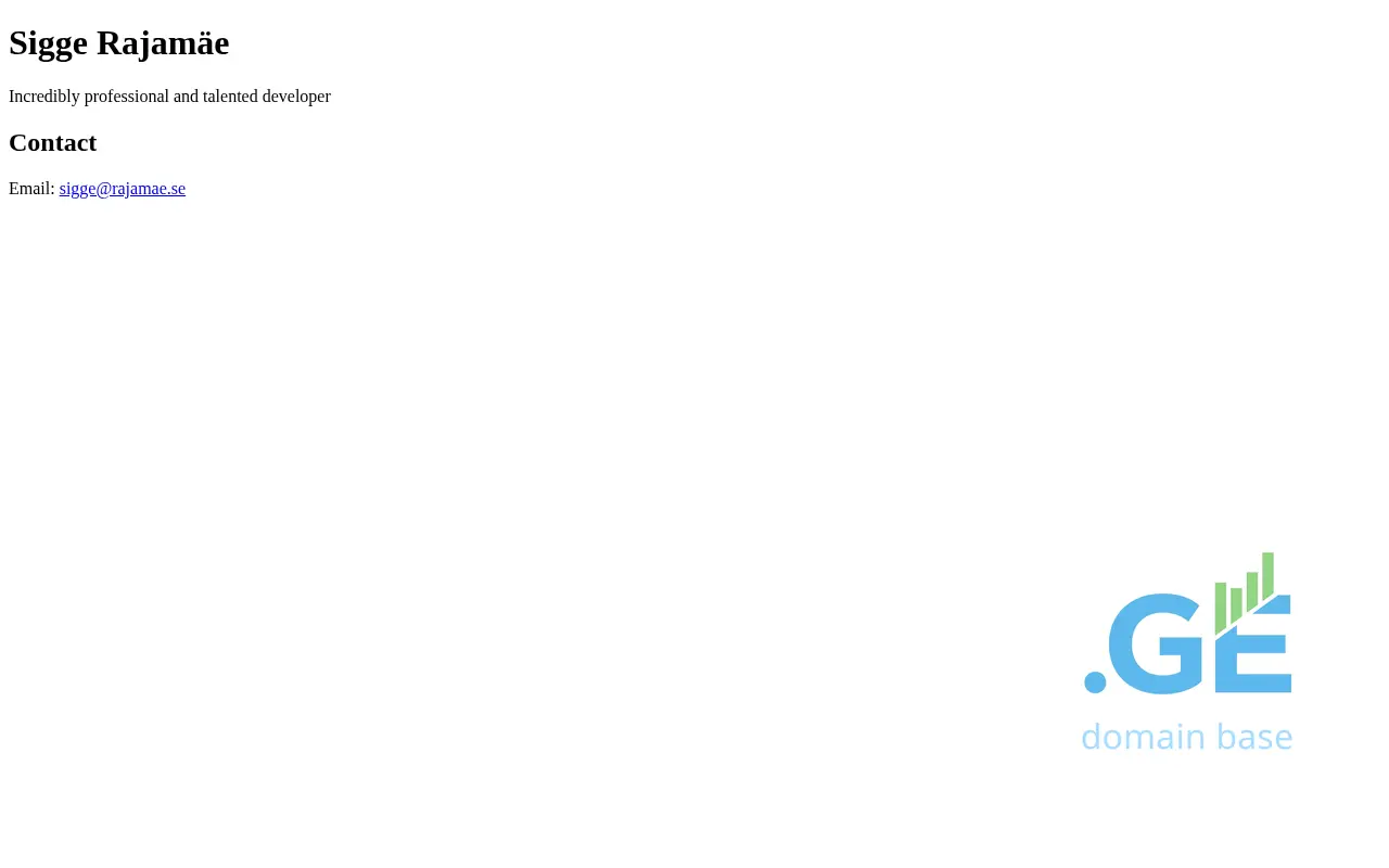 Screenshot of the site sig.ge