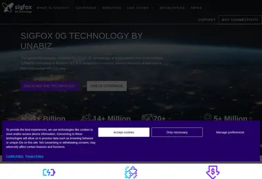 Screenshot of sigfox.ge