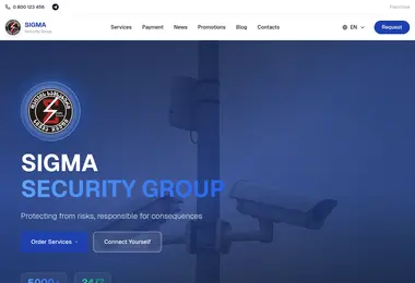 Screenshot of sigmasecurity.ge