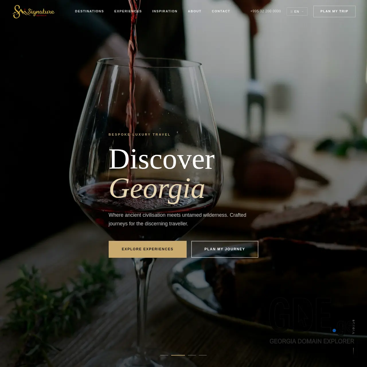Screenshot of the site signaturegeorgia.ge at 2026-02-25