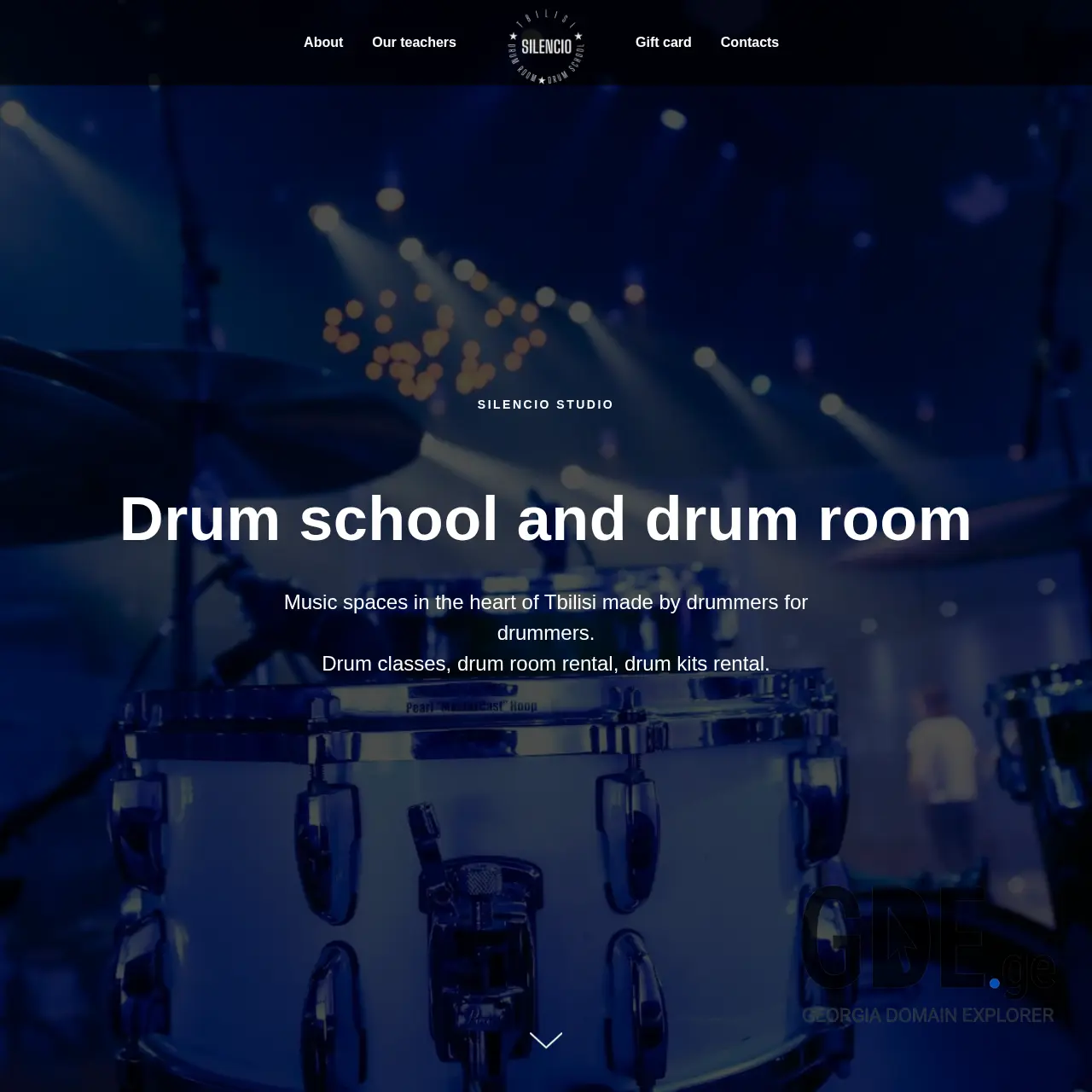 Screenshot of the site silencio.ge at 2025-12-11