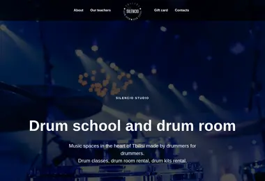 Screenshot of silencio.ge