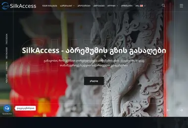 Screenshot of silkaccess.ge