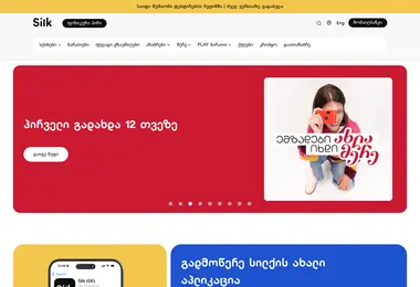 Screenshot of silkbank.ge