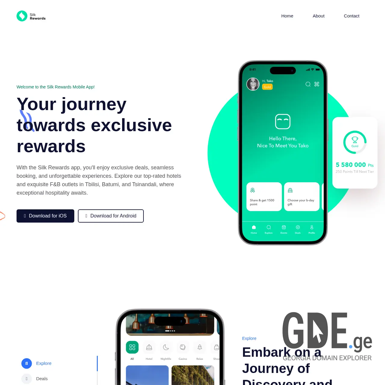 Screenshot of the site silkloyalty.ge at 2025-12-11
