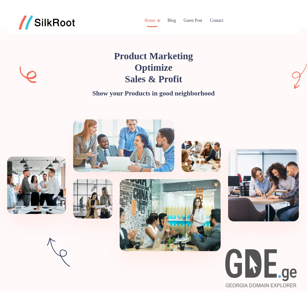 Screenshot of the site silkroot.ge at 2025-12-11