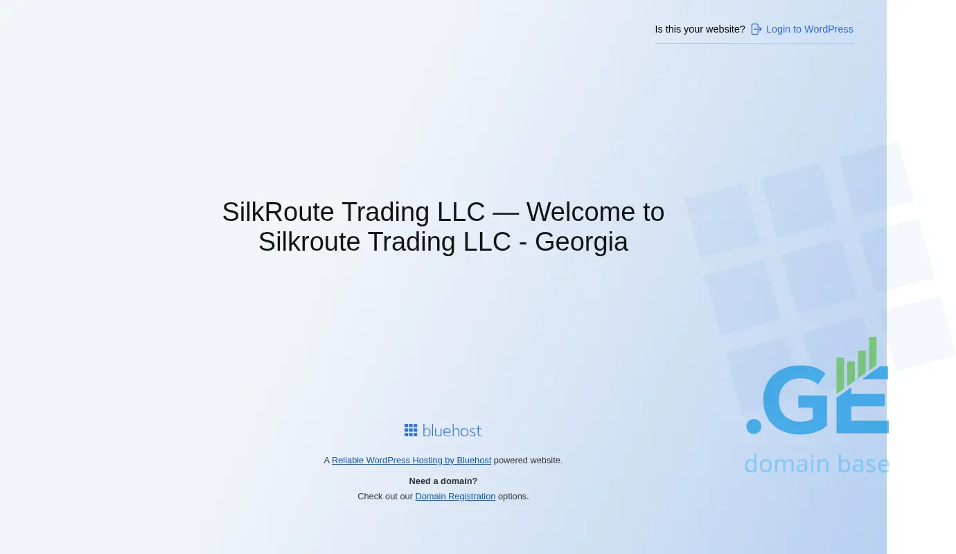 Screenshot of the site silkroute.ge