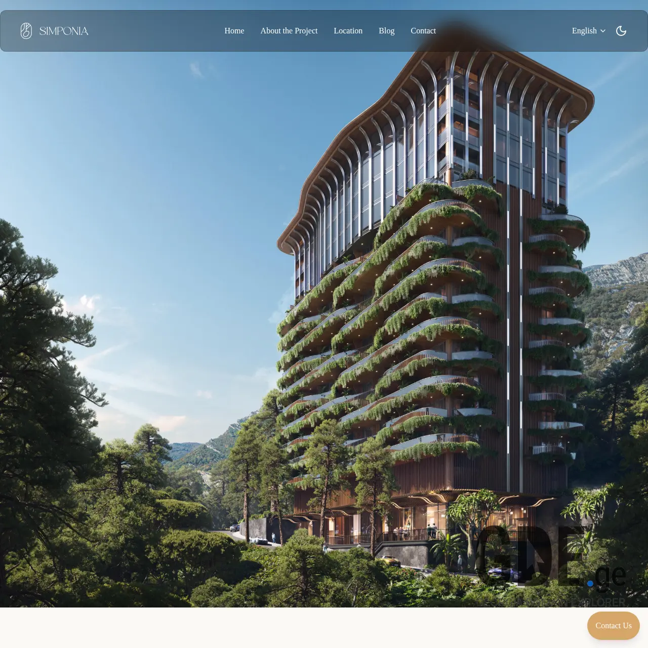 Screenshot of the site simponia.ge at 2025-12-11