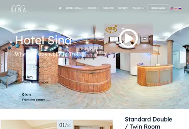 sinahotel.ge-ის ეკრანის სურათი