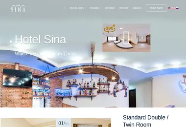Скриншот sinahotel.ge