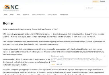Скриншот sinc.org.ge