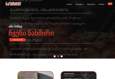 Скриншот sinje.ge