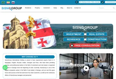 Screenshot of sisnogroup.ge
